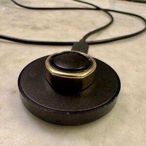 Oura Ring in heritage gold size 7, charger included